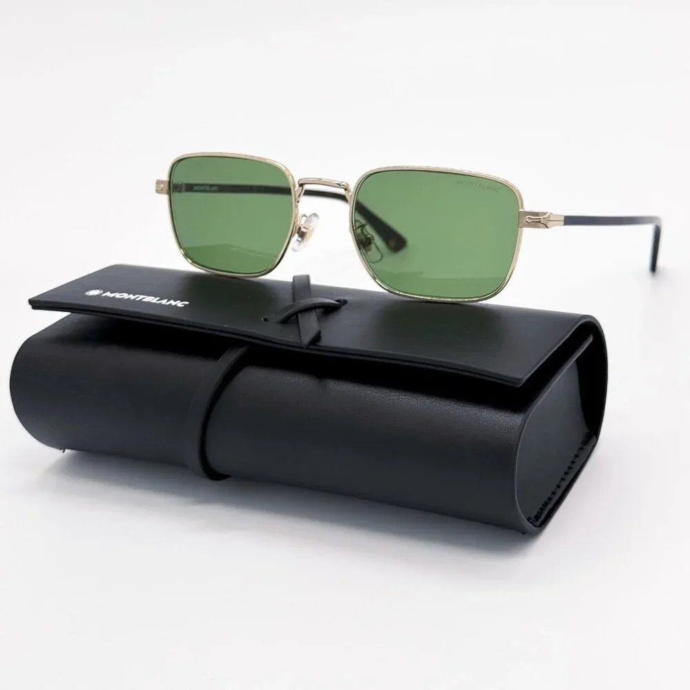 NEW MONTBLANC SUNGLASSES MEN BLACK/GREEN MB0339S 002 EYEWEAR MONTBLANC